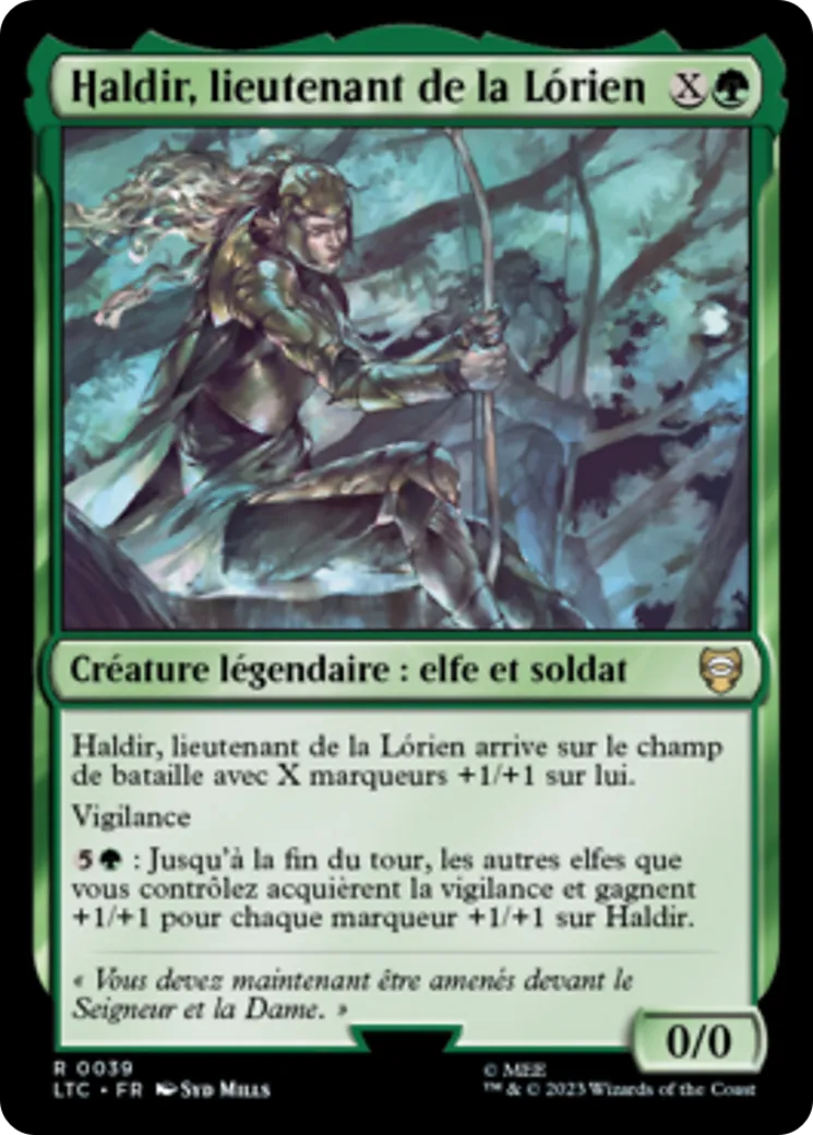 Haldir, lieutenant de la Lórien — Tales of Middle-earth Commander — Magic: The Gathering