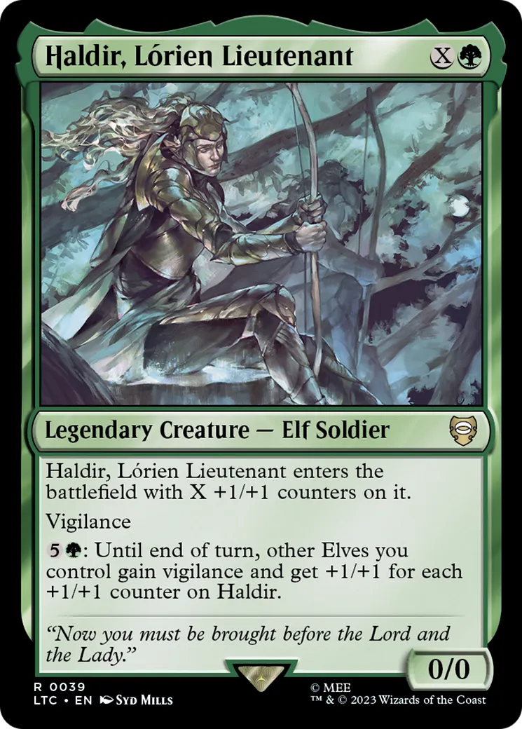 Haldir, lieutenant de la Lórien — Tales of Middle-earth Commander — Magic: The Gathering