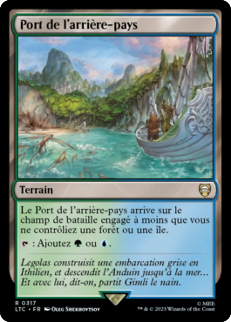 Port de l'arrière-pays — Tales of Middle-earth Commander — Magic: The Gathering