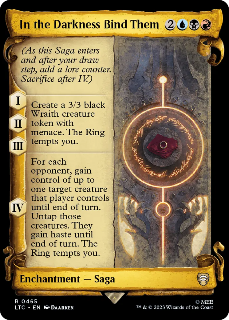 In the Darkness Bind Them — Tales of Middle-earth Commander — Magic: The Gathering