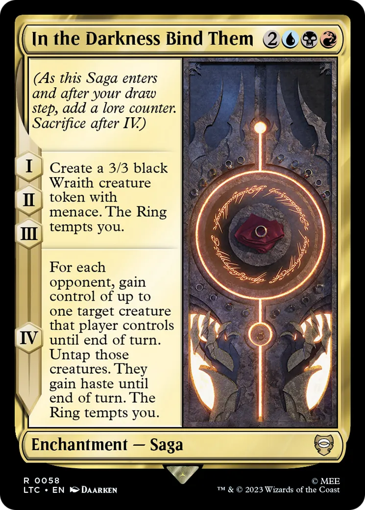 In the Darkness Bind Them — Tales of Middle-earth Commander — Magic: The Gathering