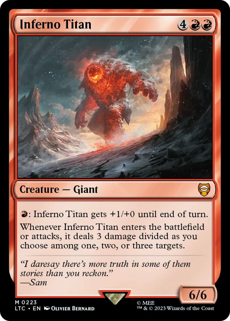 Titan de la fournaise — Tales of Middle-earth Commander — Magic: The Gathering