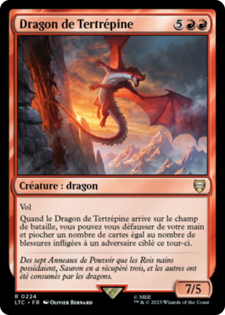 Dragon de Tertrépine — Tales of Middle-earth Commander — Magic: The Gathering