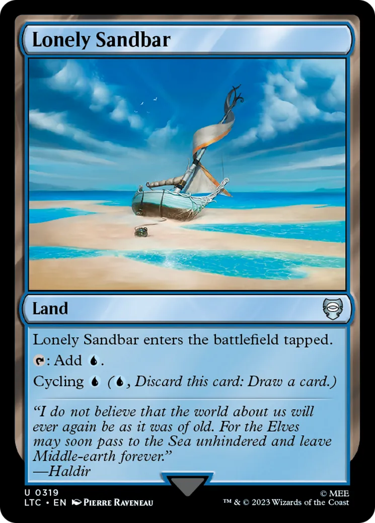 Lonely Sandbar — Tales of Middle-earth Commander — Magic: The Gathering