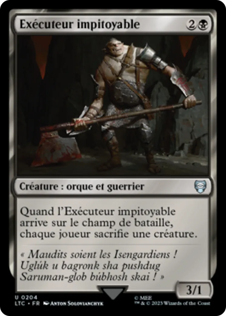 Exécuteur impitoyable — Tales of Middle-earth Commander — Magic: The Gathering