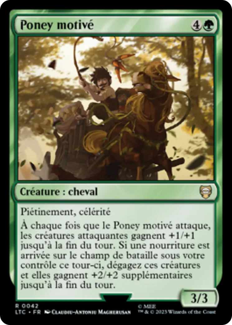 Poney motivé — Tales of Middle-earth Commander — Magic: The Gathering