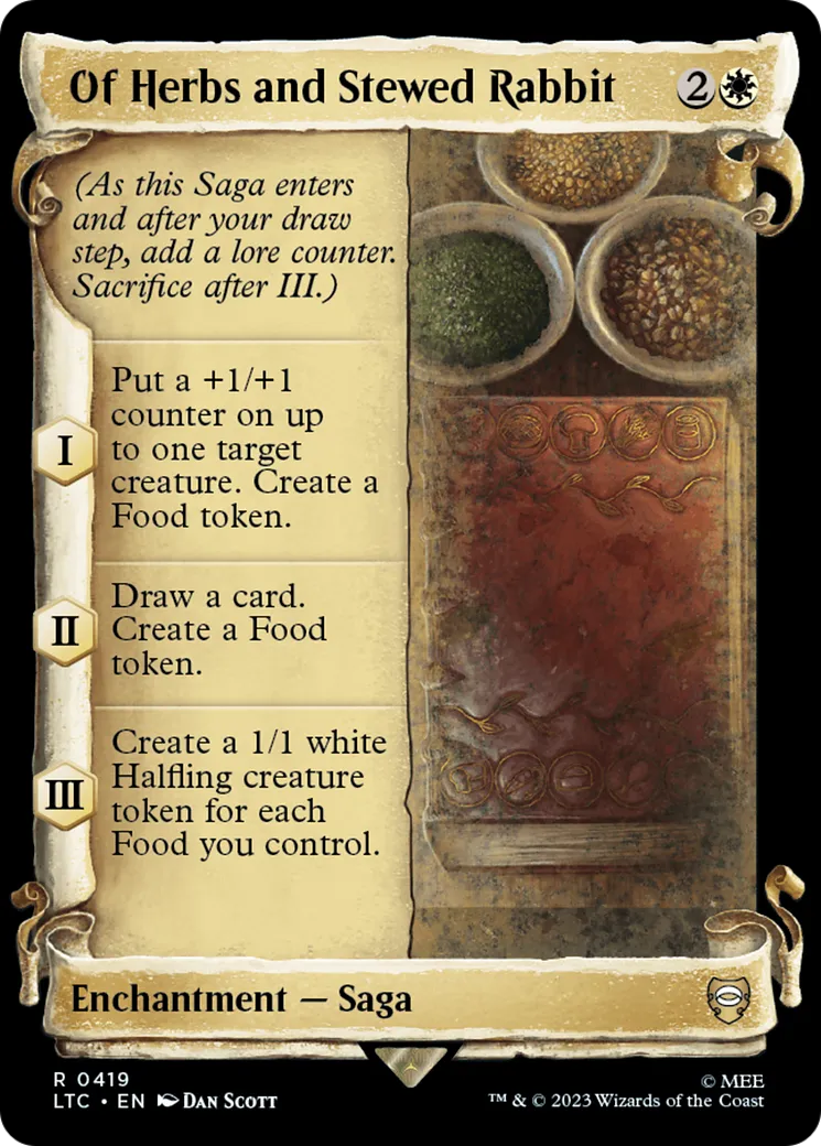 Of Herbs and Stewed Rabbit — Tales of Middle-earth Commander — Magic: The Gathering