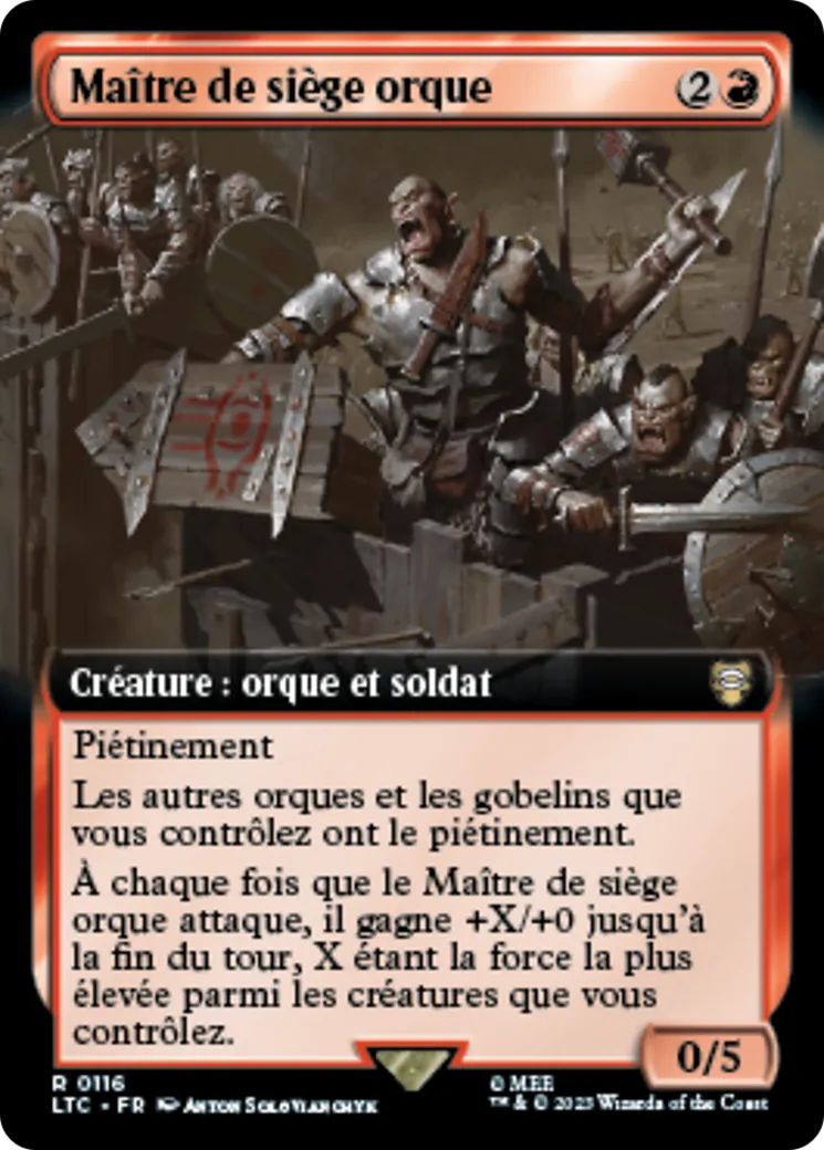 Maître de siège orque — Tales of Middle-earth Commander — Magic: The Gathering