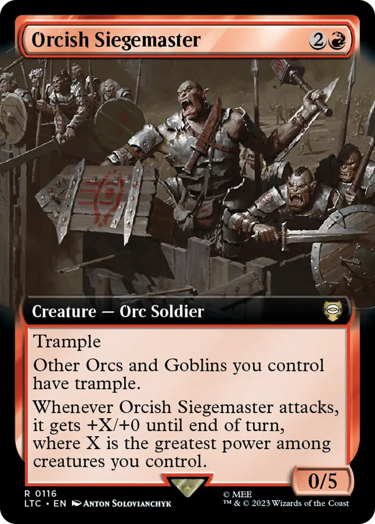 Orcish Siegemaster — Tales of Middle-earth Commander — Magic: The Gathering