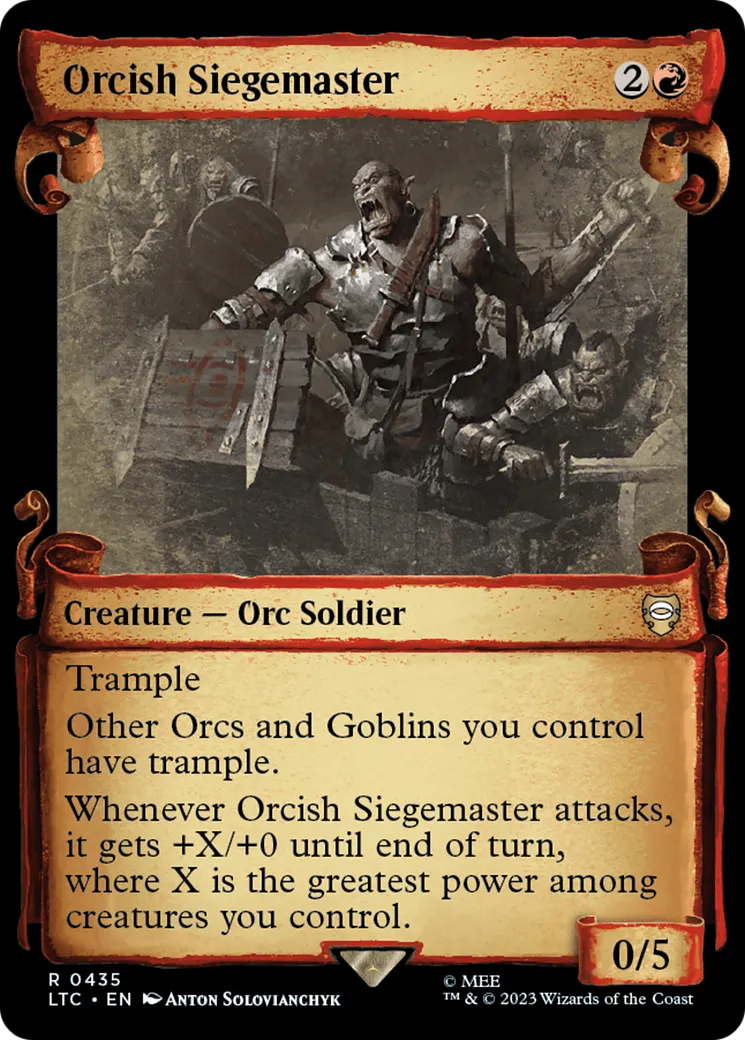 Maître de siège orque — Tales of Middle-earth Commander — Magic: The Gathering