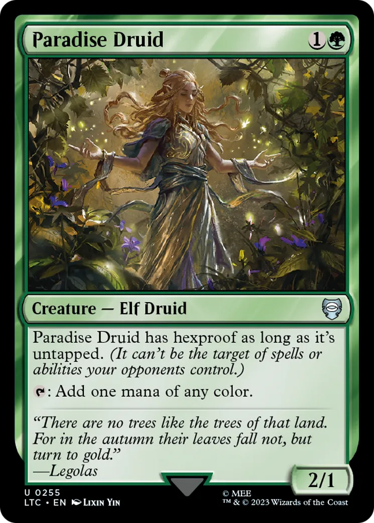 Paradise Druid — Tales of Middle-earth Commander — Magic: The Gathering