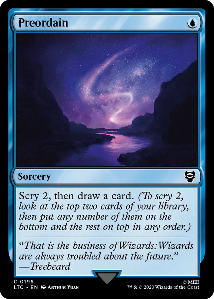 Preordain — Tales of Middle-earth Commander — Magic: The Gathering