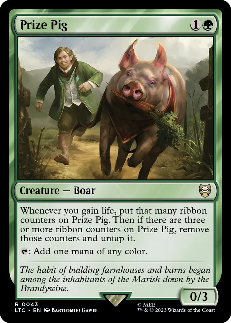 Prize Pig — Tales of Middle-earth Commander — Magic: The Gathering