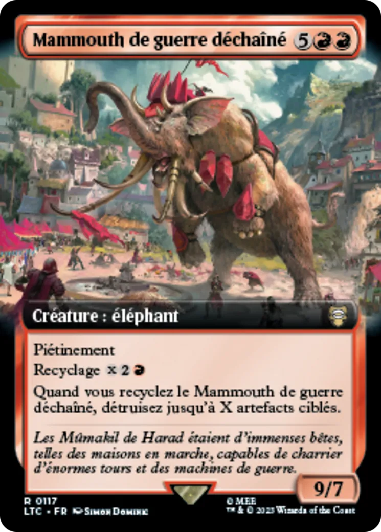 Mammouth de guerre déchaîné — Tales of Middle-earth Commander — Magic: The Gathering