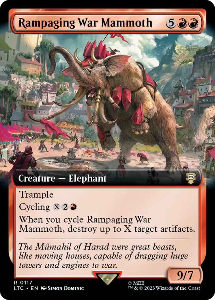 Rampaging War Mammoth — Tales of Middle-earth Commander — Magic: The Gathering