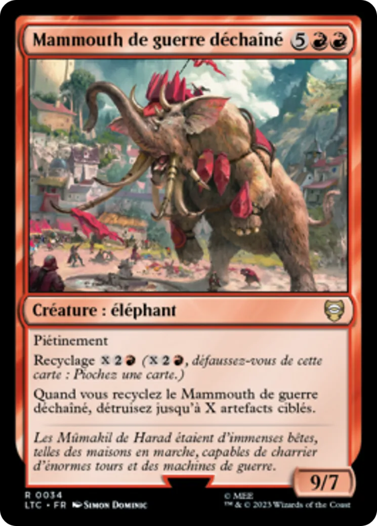 Mammouth de guerre déchaîné — Tales of Middle-earth Commander — Magic: The Gathering
