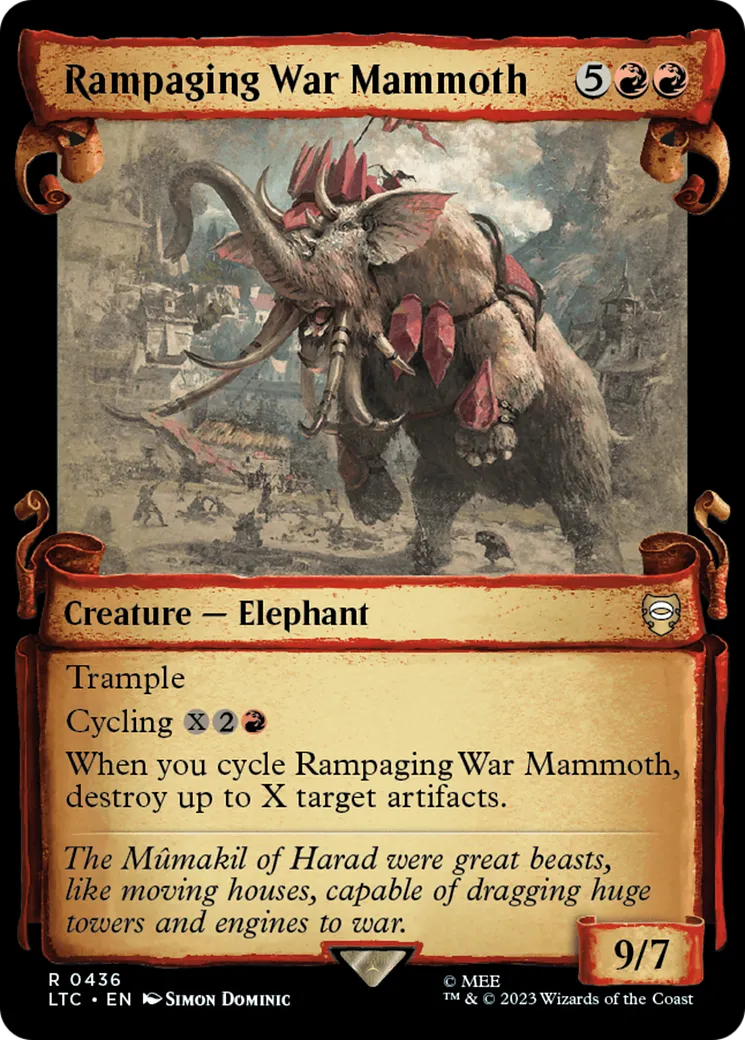 Mammouth de guerre déchaîné — Tales of Middle-earth Commander — Magic: The Gathering