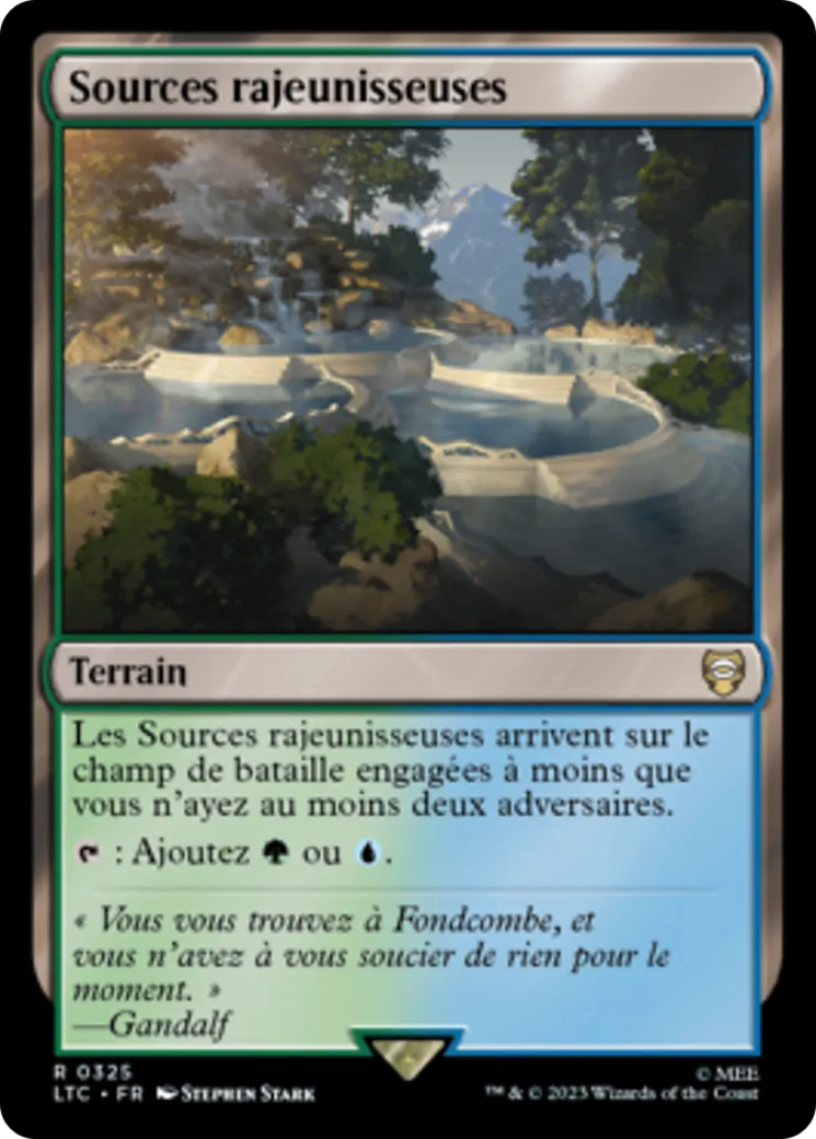 Sources rajeunisseuses — Tales of Middle-earth Commander — Magic: The Gathering