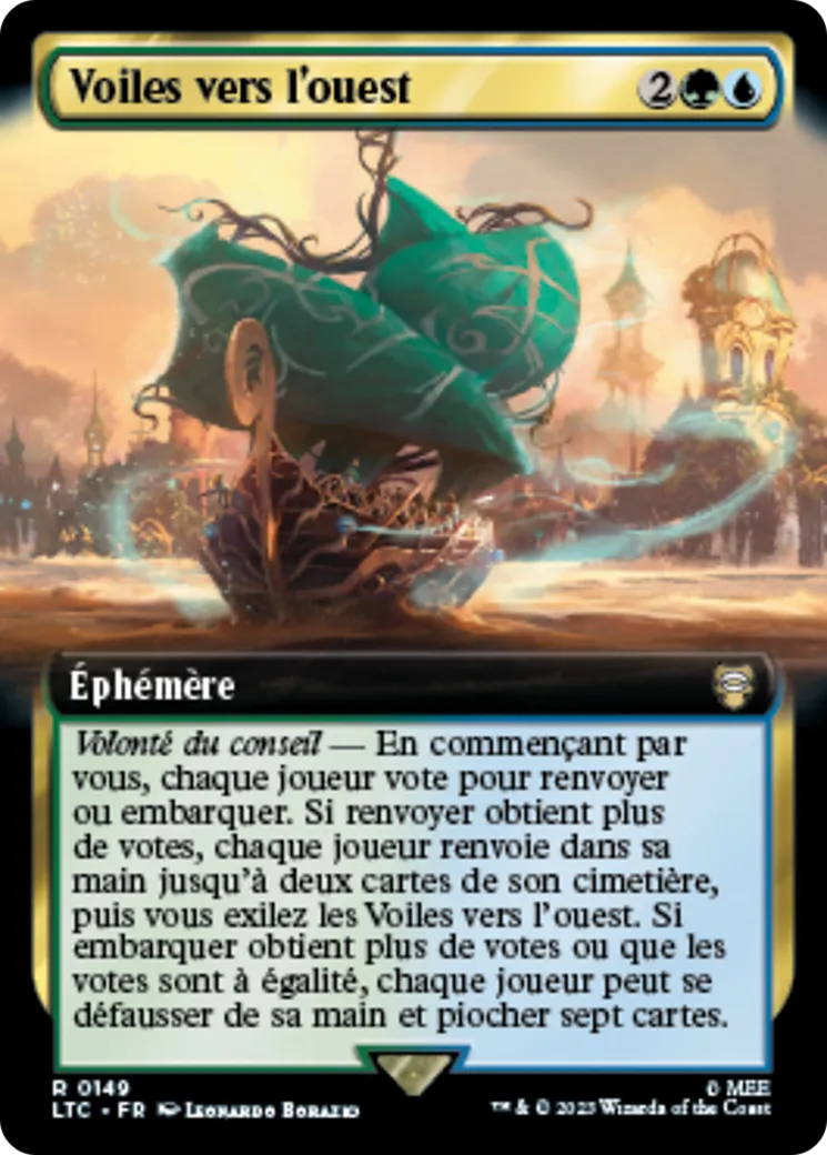 Voiles vers l'ouest — Tales of Middle-earth Commander — Magic: The Gathering