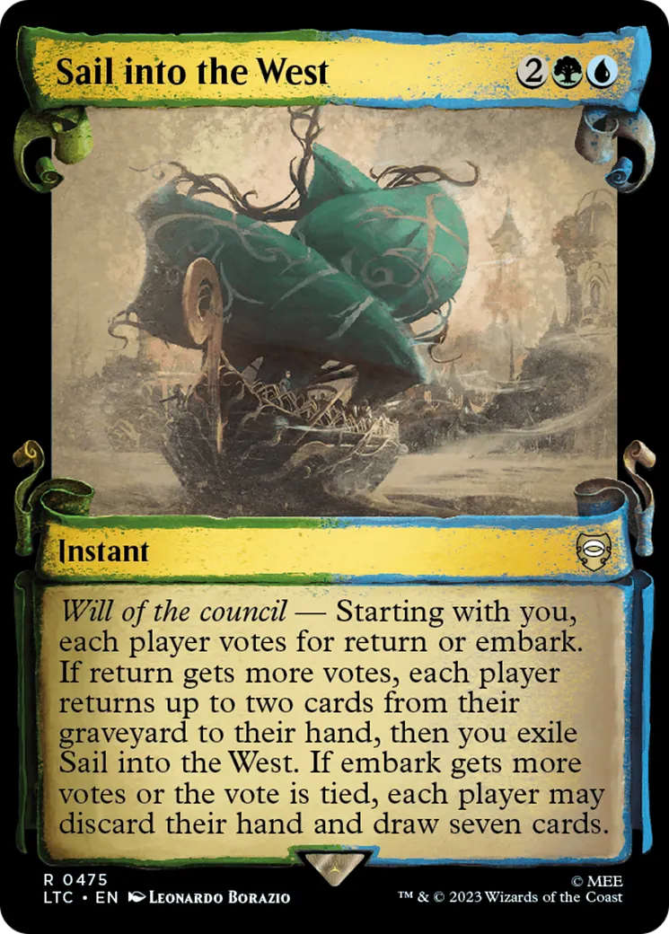 Voiles vers l'ouest — Tales of Middle-earth Commander — Magic: The Gathering