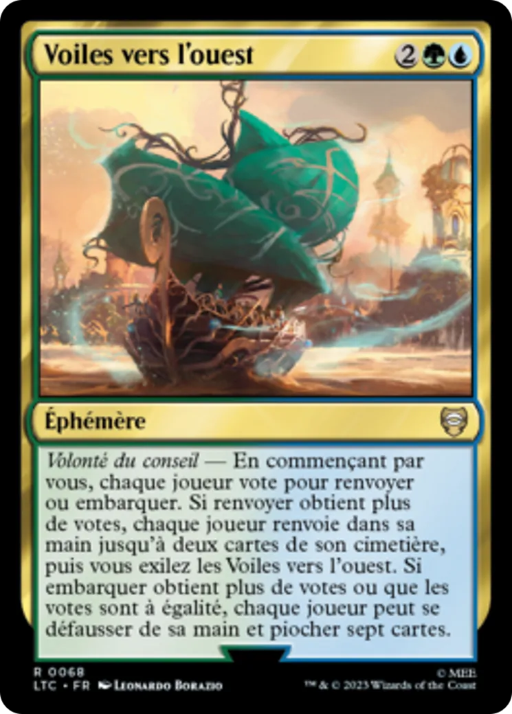 Voiles vers l'ouest — Tales of Middle-earth Commander — Magic: The Gathering