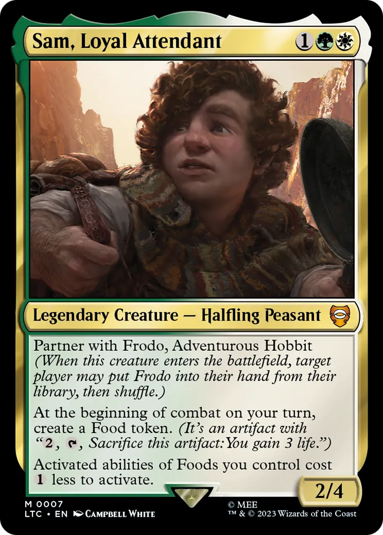Sam, Loyal Attendant — Tales of Middle-earth Commander — Magic: The Gathering