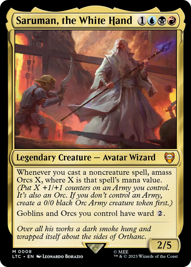 Saruman, the White Hand — Tales of Middle-earth Commander — Magic: The Gathering