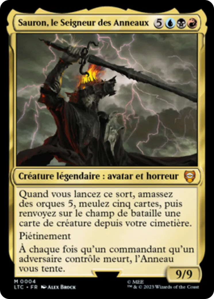 Sauron, le Seigneur des Anneaux — Tales of Middle-earth Commander — Magic: The Gathering