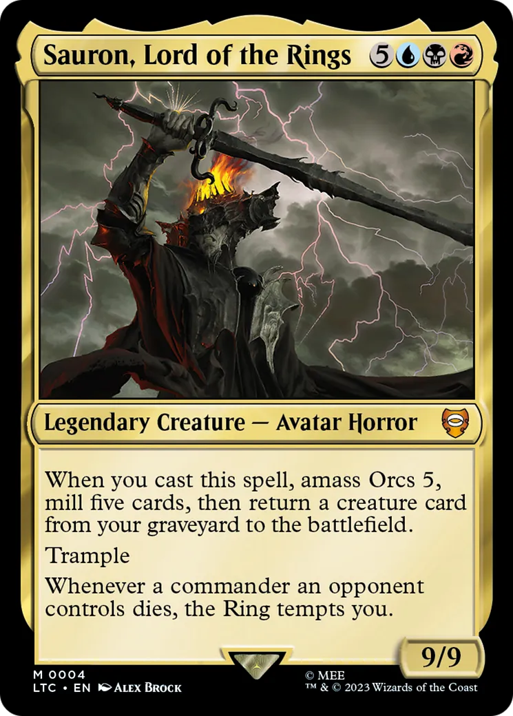 Sauron, Lord of the Rings — Tales of Middle-earth Commander — Magic: The Gathering