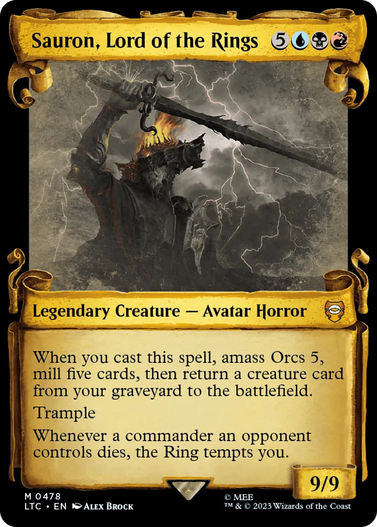 Sauron, Lord of the Rings — Tales of Middle-earth Commander — Magic: The Gathering
