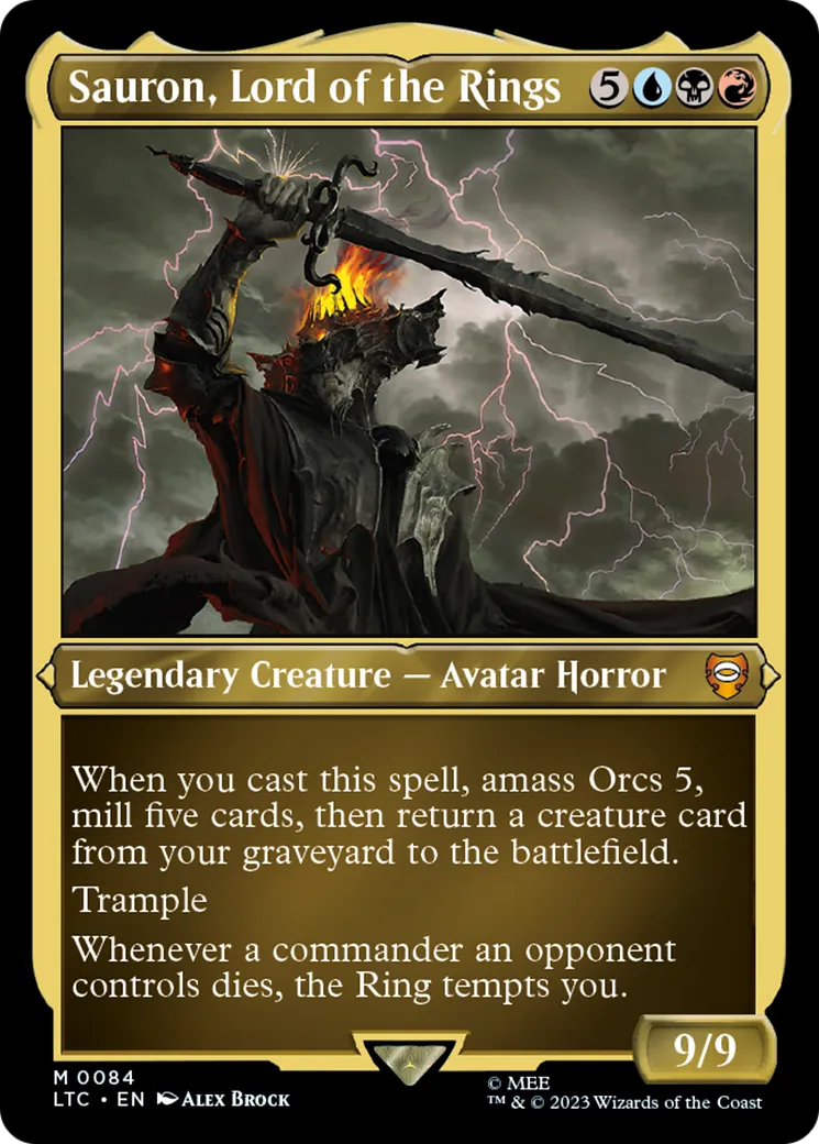 Sauron, Lord of the Rings — Tales of Middle-earth Commander — Magic: The Gathering