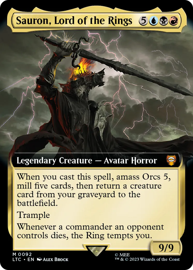 Sauron, Lord of the Rings — Tales of Middle-earth Commander — Magic: The Gathering