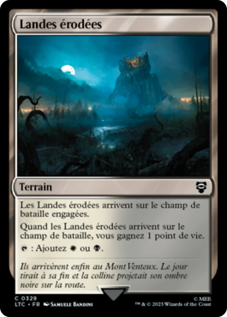 Landes érodées — Tales of Middle-earth Commander — Magic: The Gathering