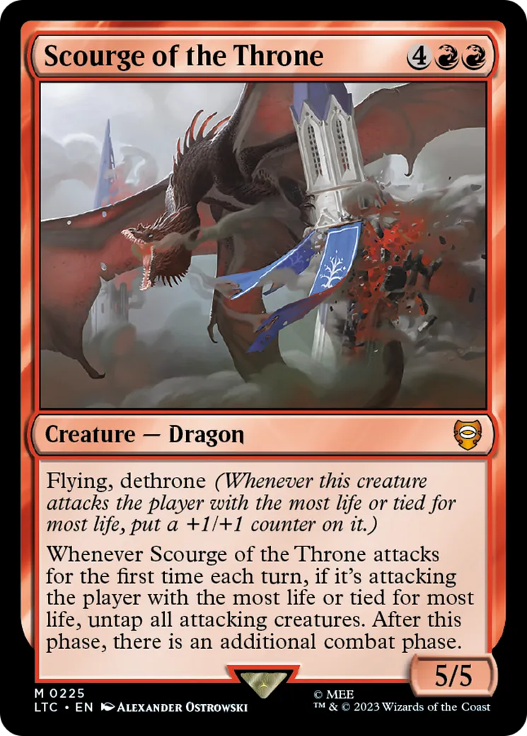 Fléau du trône — Tales of Middle-earth Commander — Magic: The Gathering