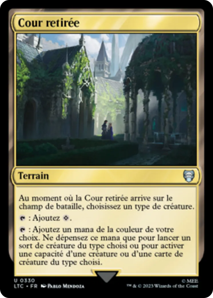 Cour retirée — Tales of Middle-earth Commander — Magic: The Gathering