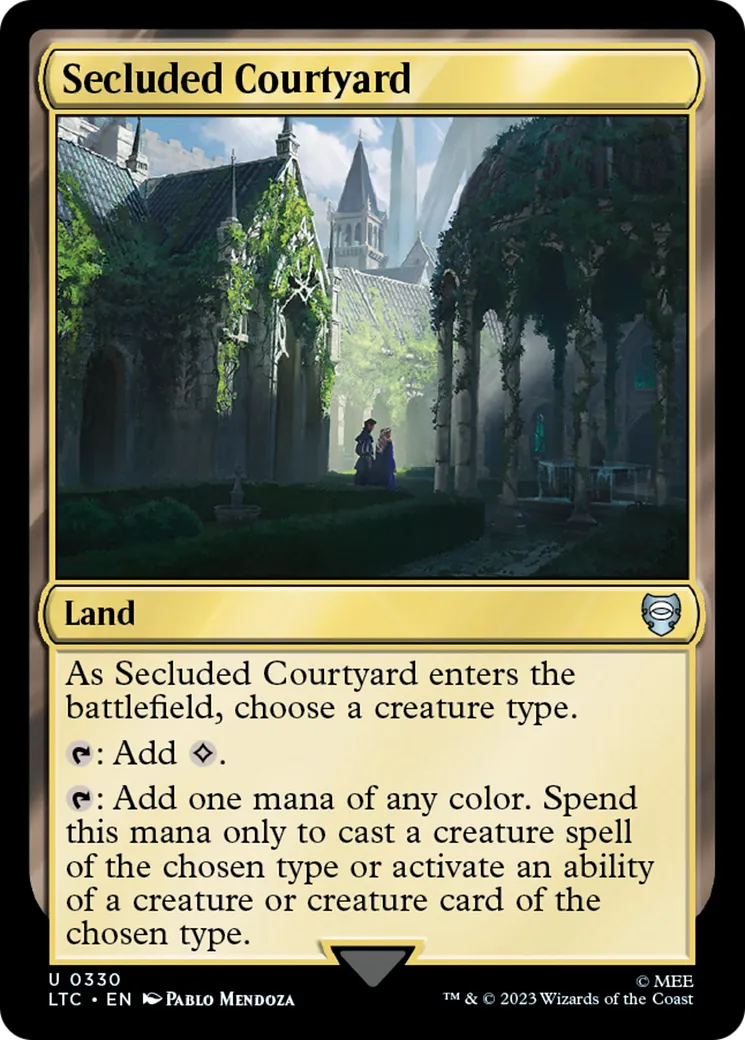 Secluded Courtyard — Tales of Middle-earth Commander — Magic: The Gathering