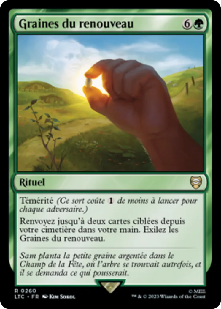 Graines du renouveau — Tales of Middle-earth Commander — Magic: The Gathering