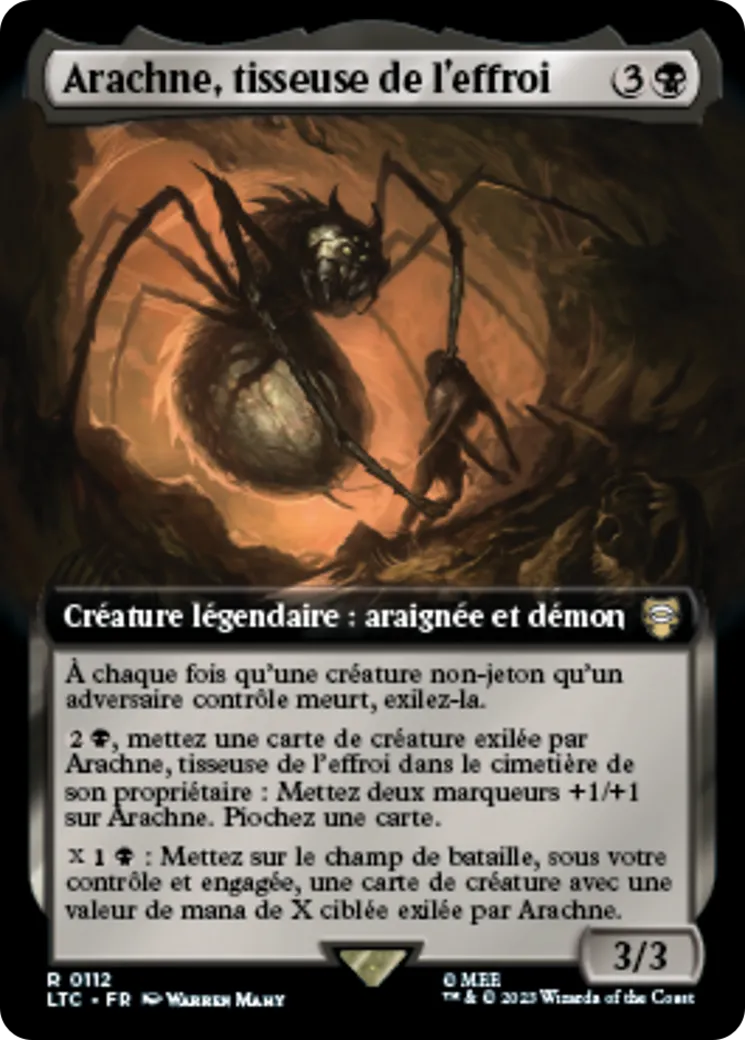 Arachne, tisseuse de l'effroi — Tales of Middle-earth Commander — Magic: The Gathering