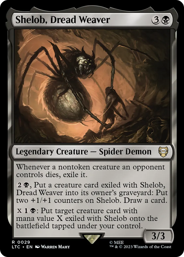 Shelob, Dread Weaver — Tales of Middle-earth Commander — Magic: The Gathering