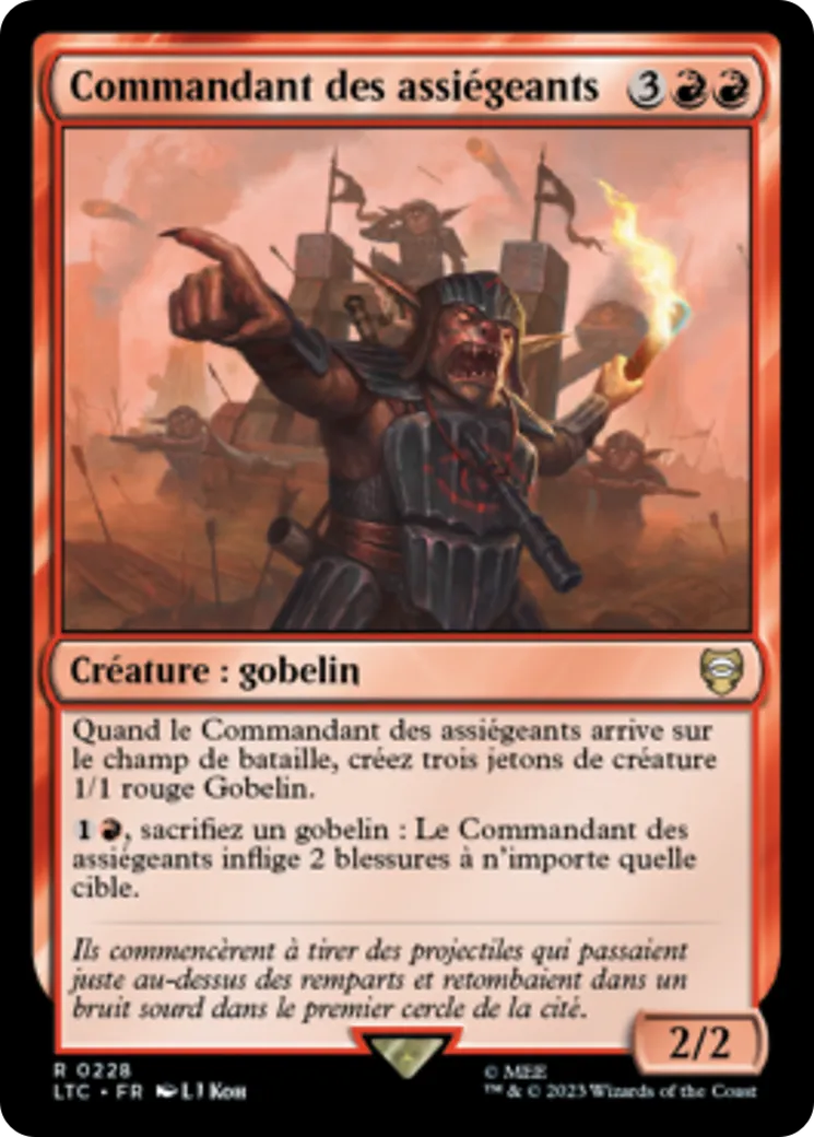 Commandant des assiégeants — Tales of Middle-earth Commander — Magic: The Gathering