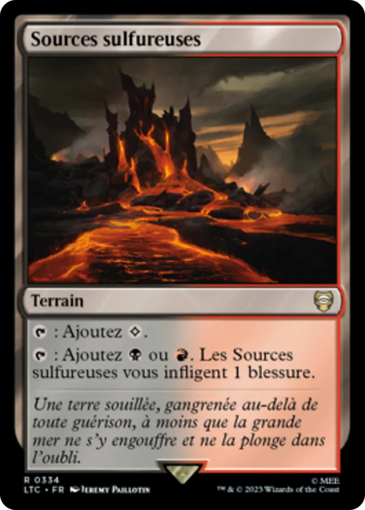 Sources sulfureuses — Tales of Middle-earth Commander — Magic: The Gathering