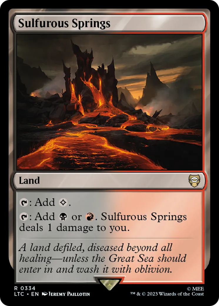 Sulfurous Springs — Tales of Middle-earth Commander — Magic: The Gathering