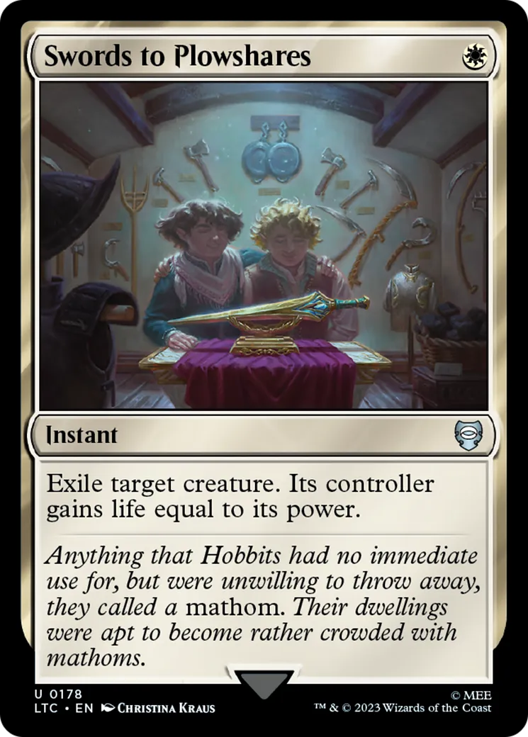 Swords to Plowshares — Tales of Middle-earth Commander — Magic: The Gathering