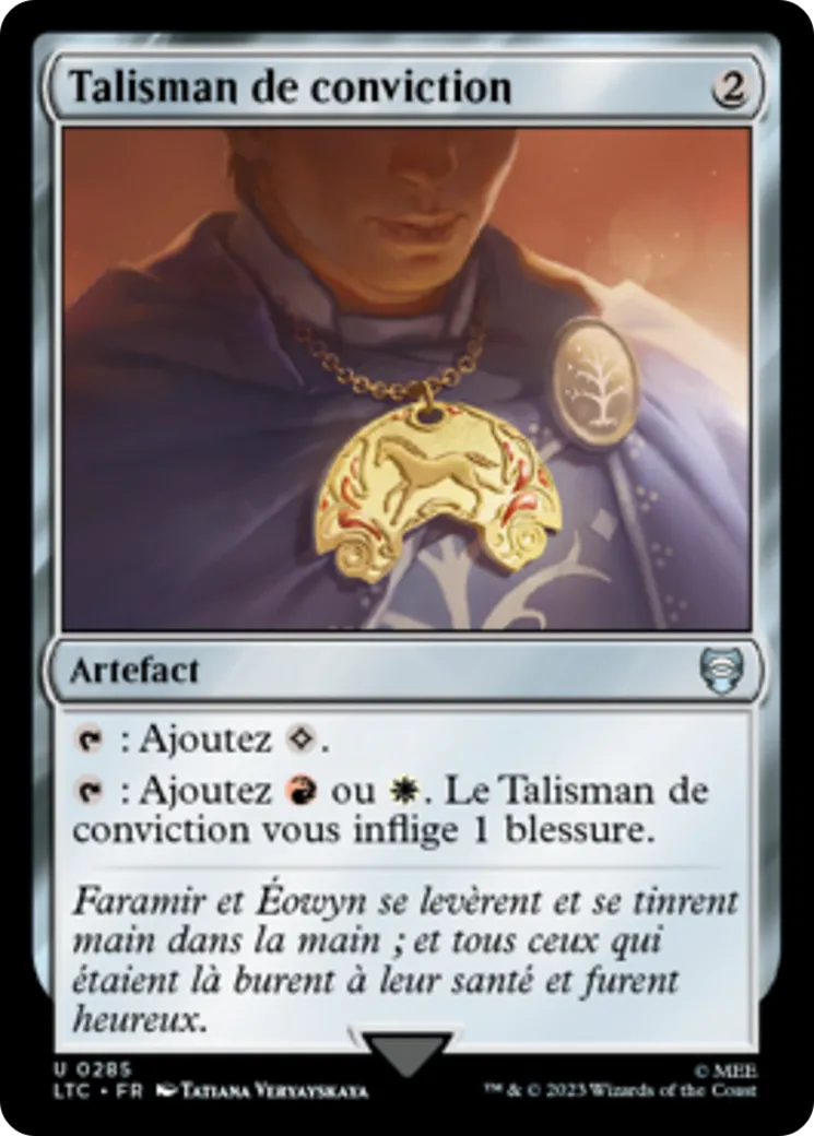 Talisman de conviction — Tales of Middle-earth Commander — Magic: The Gathering