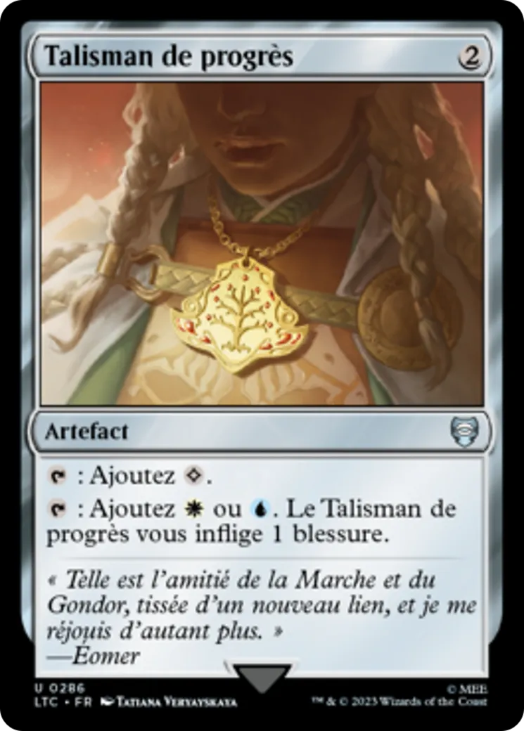 Talisman de progrès — Tales of Middle-earth Commander — Magic: The Gathering