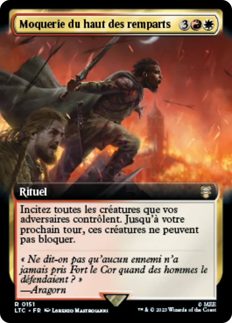 Moquerie du haut des remparts — Tales of Middle-earth Commander — Magic: The Gathering