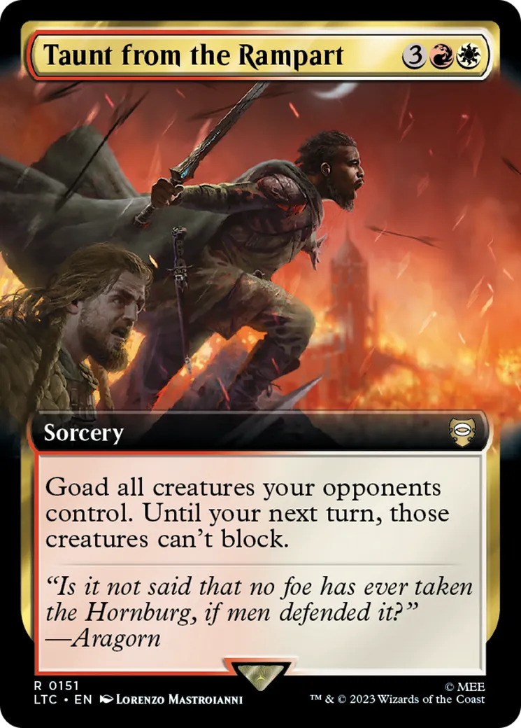 Taunt from the Rampart — Tales of Middle-earth Commander — Magic: The Gathering