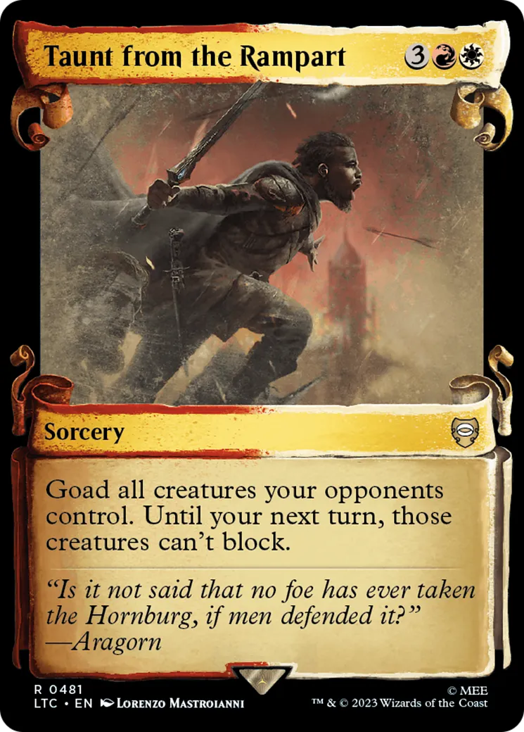 Moquerie du haut des remparts — Tales of Middle-earth Commander — Magic: The Gathering