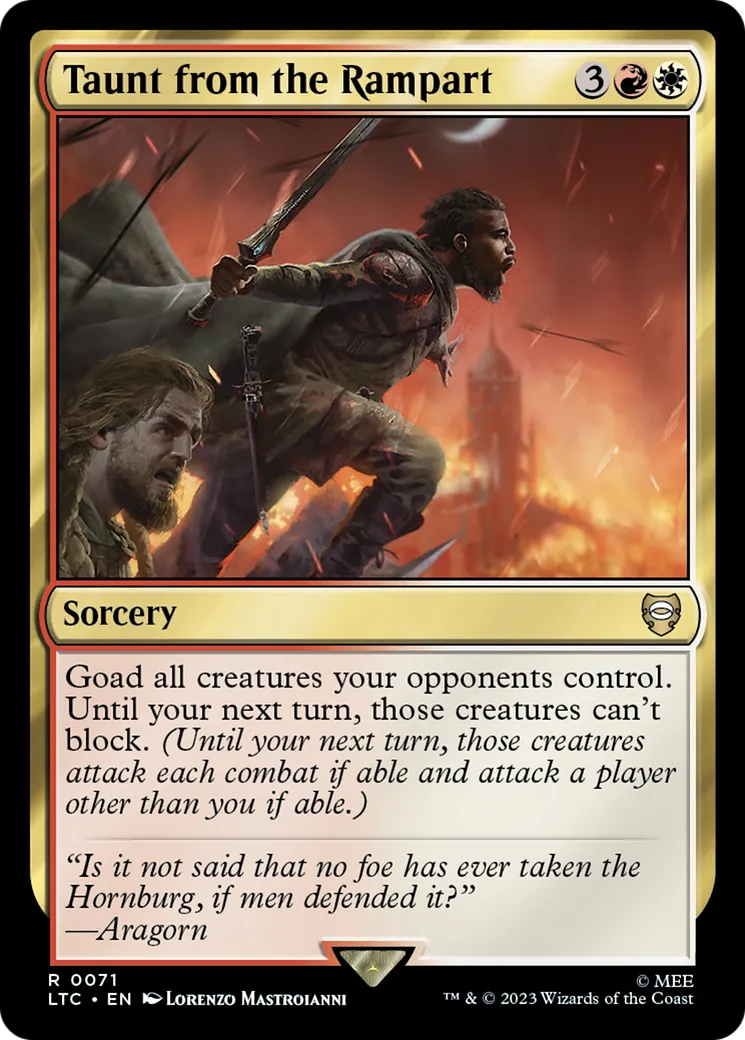 Taunt from the Rampart — Tales of Middle-earth Commander — Magic: The Gathering