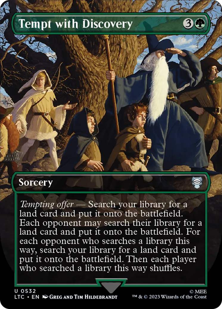 Tempt with Discovery — Tales of Middle-earth Commander — Magic: The Gathering